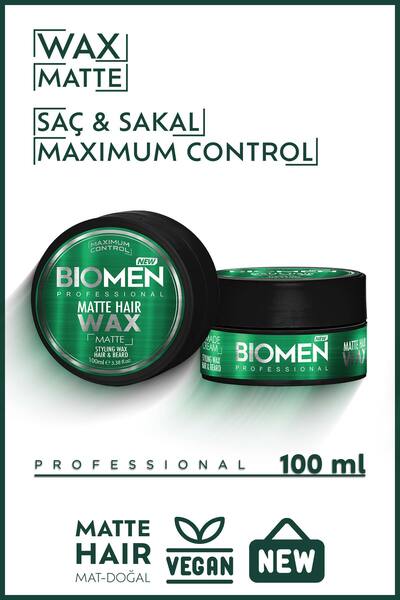 Biomen Mat Görünüm Sağlayan Şekillendirici 100 ml - Doğal ve Mat Wax