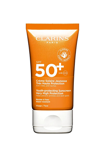 Clarins SUN FACE CREAM SPF50+ 50 ML - Yüz İçin Güneş Kremi - Çok Yüksek Korum...
