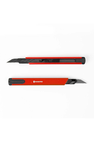 Genel Markalar WP212020 9MM Alüminyum Kasa Cep Askılı Maket Bıçağı (KIRMIZI)