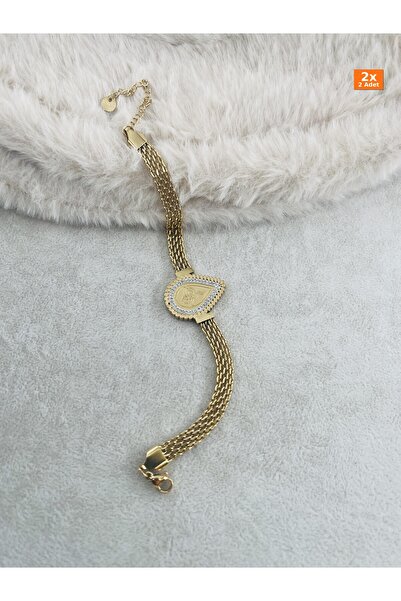 Bozhi Steel Bracelet Bl Gold Daily Elegance Stylish Gift
