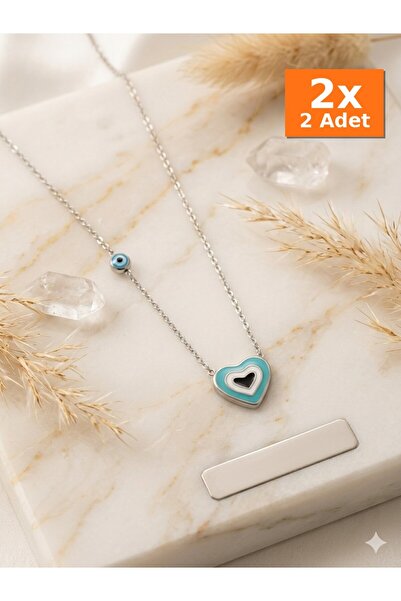 Bozhi Steel Necklace Silver Sparkling Style