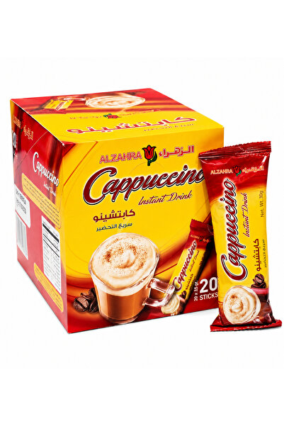AL SHERESH FOOD Cappuccino -Alzahra Alzahra Cappuccino Instant Drink 20Sticks...
