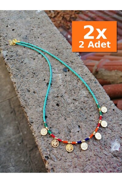 Bozhi قلادة من الخرز الزجاجي هدية رائعة