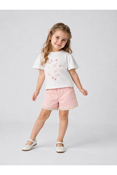 Eray Kids Girl's Summer Shorts Set 100% Cotton Shorts Casual Combination