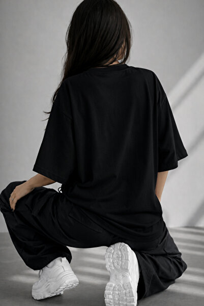ZAVIXO -Unisex 100% Cotton Printed Oversize T-Shirt Women's Casual Comfortable
