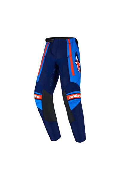 Alpinestars Kids Racer Nomur Çocuk Kros Motosiklet Pantolonu Mavi Kırmızı