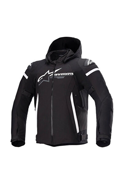 Alpinestars Zaca WP Korumalı Motosiklet Montu Siyah Beyaz