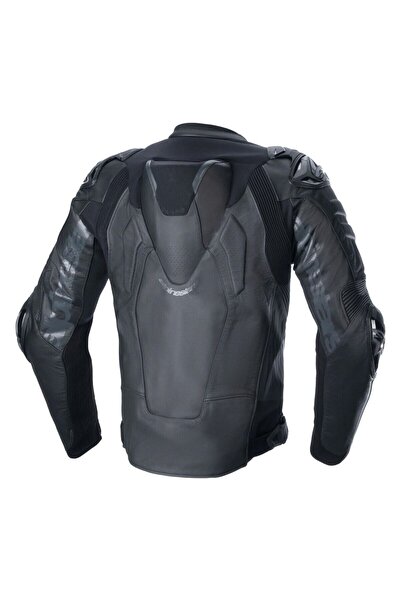 Alpinestars ATEM V5 Korumalı Deri Motosiklet Montu Siyah