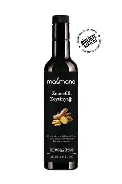 Zencefil Çeşnili Natürel Sızma Zeytinyağı 250 ml