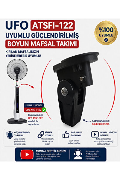 SÜPÜRGE ATÖLYESİ Ufo ATSFI-122 Vantilatör Boyun Mafsalı
