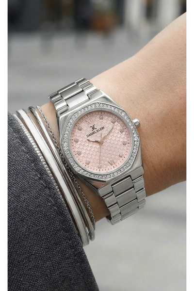 Daniel Klein Premium Silver Stainless Steel Watch for Women DK.1.14099-2