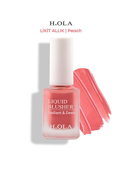 h.OLA Likit Allık | LIQUID BLUSHER PEACH | Kalıcı Yüksek Pigmentli | Peach