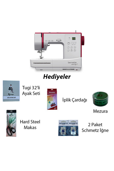 bernette Sew & Go 7 Ev Tipi Dikiş Makinesi (Hediyeli)
