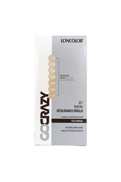 Loncolor Pachet Promo: 2 x Crema de Par Decoloranta fara Amoniac GoCrazy, 120 ml