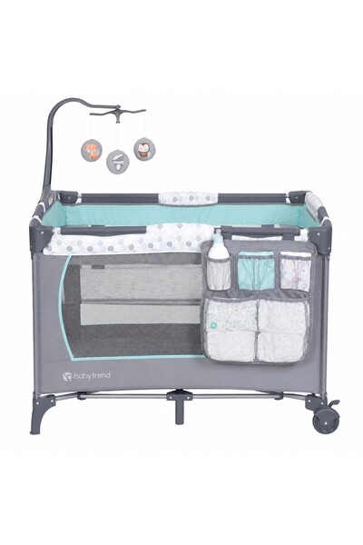 babytrend سرير أطفال/حظيرة لعب للأطفال من EZ Rest Nursery Center Playard Leaf...