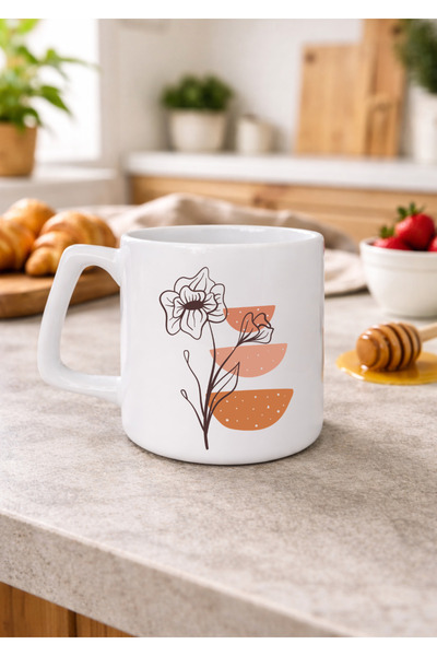 Eylül Design Boho Design Printed Mug Luxury Coffee Mug 250 ml