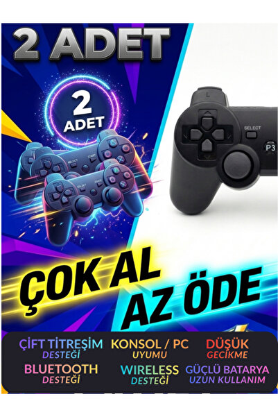 Ops PS4 - PS3 - PC - TABLET UYUMLU Kablosuz Joystick Oyun Kolu Dualshock Çift...