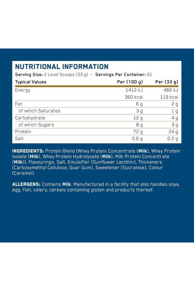 applied nutrition Critical Whey Blend, High Protein Powder, Protein Milkshake, Muscle Building - Chocolate Bueno - 2 Kg, 61 servs.