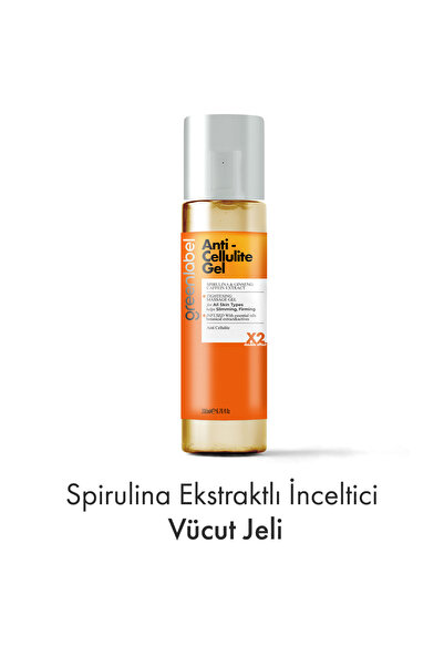 Greenlabel Anti Cellulite Gel-spirulina Ginseng Ve Kafein Ekstraktlı Sıkılaşt...