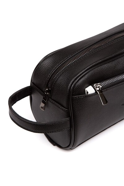 Newish Erkek Deri Portföy Clutch Traş Kozmetik Bakım Ve Günlük El Çantası
