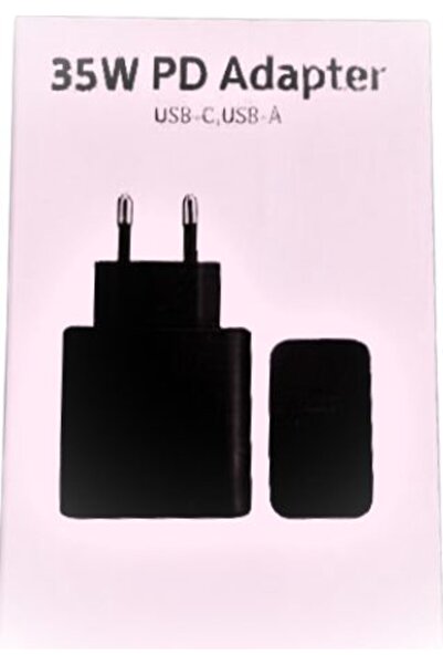 SOLGUN SAMSUNG UYUMLU 35W ADAPTÖR HEM USB-A HEMDE USB-C ÇOKLU GİRİŞLİ ŞARJ AD...
