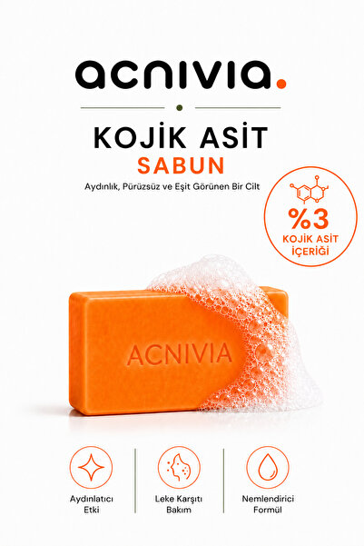 Secel Kojik Asit Sabunu | Leke karşıtı ve Cilt tonu eşitleyici, Zerdeçal ve E...