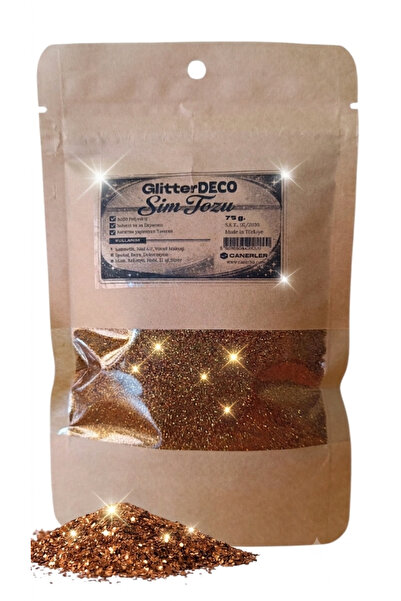 CANERLER Glitter 75 gr ince Antik Altın Tırnak Nailart Vücud,epoksi Toz Sim
