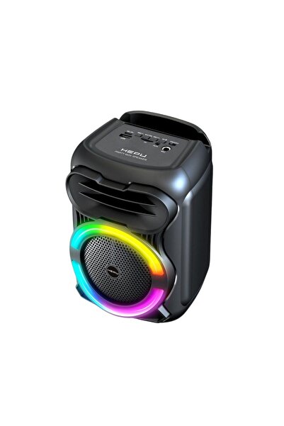 HEPU HP-114 Partybox Bluetooth Hoparlör – 4” Hoparlör, 15W Güç, RGB Işık, TWS...