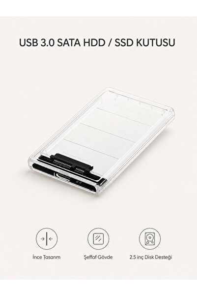 MVLH Sata To USB 3.0 Harddisk Kutusu - Hızlı Veri Aktarımı