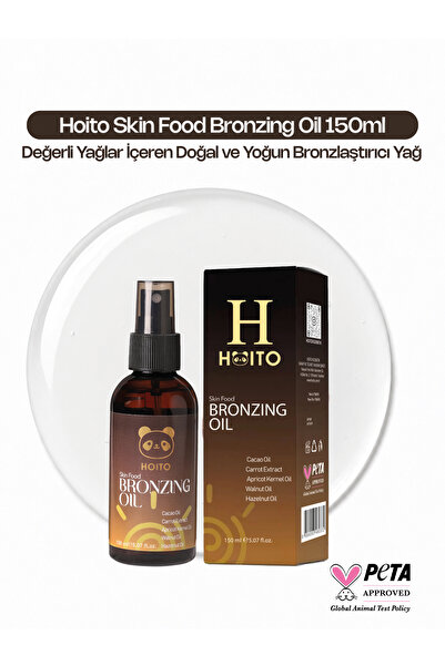 Hoito Skin Food Bronzing Oil (150 ml) - Değerli Yağlar İçeren Yoğun Bronzlaşt...