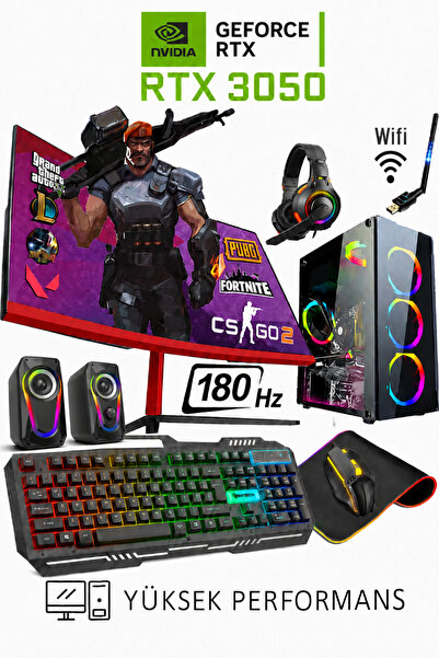 Dmc N342 Windows 11 / Ryzen 5 5500 32GB RAM 1TB SSD RTX3050 24" 180Hz Masaüst...