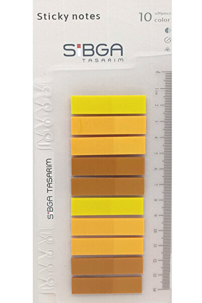 sibga tasarım Postit Yellow Transparent Colored Plastic Postit Post-It Post I...