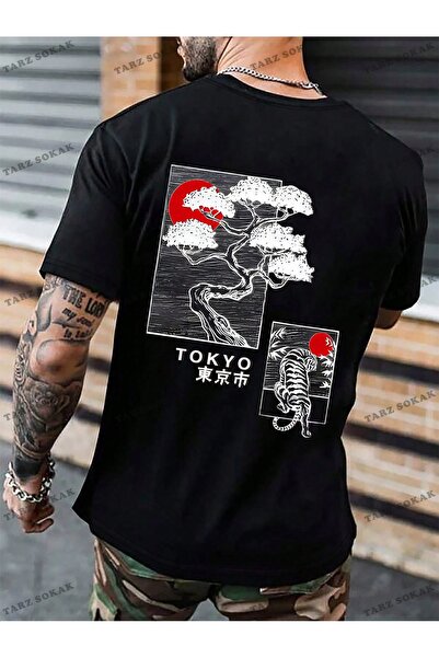 Tarzsokak KOD Trend Homme muška majica sa japanskim slovima i drvetom Štampano