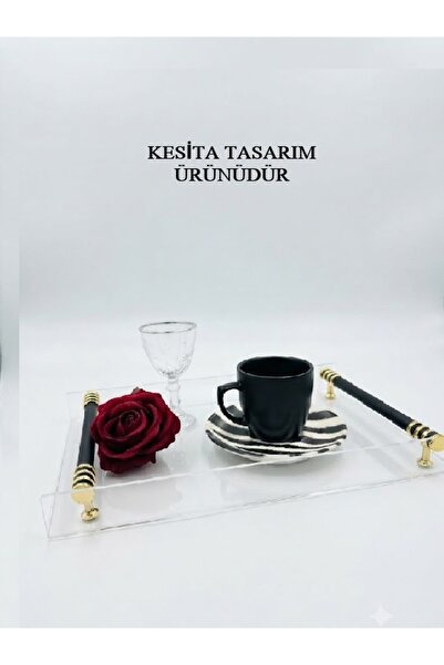 KESİTA TASARIM TASARIM ÇAY/KAHVE/SÖZ/NİŞAN TEPSİSİ PLEKSİ (20*30 CM)