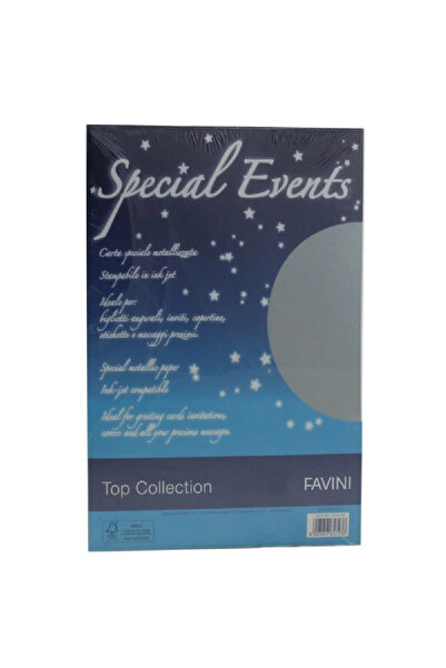 Favini Carton Metalizat Argintiu 120g/mp A4 20 coli