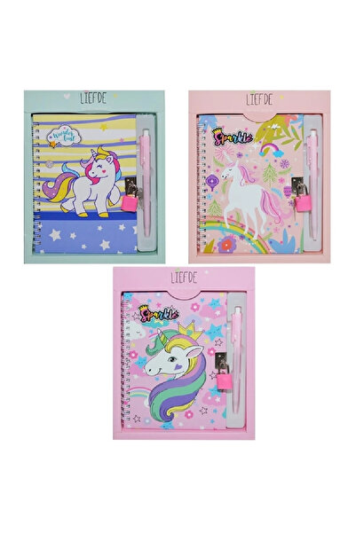 OEM Jurnal Cu Lacat si Pix, Unicorn
