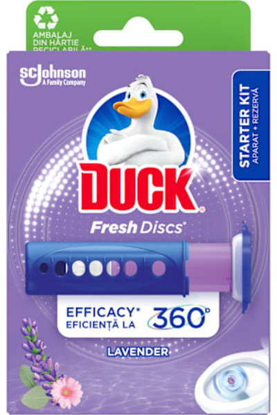 DUCK Odorizant Pentru Toaleta Lavanda 1Buc
