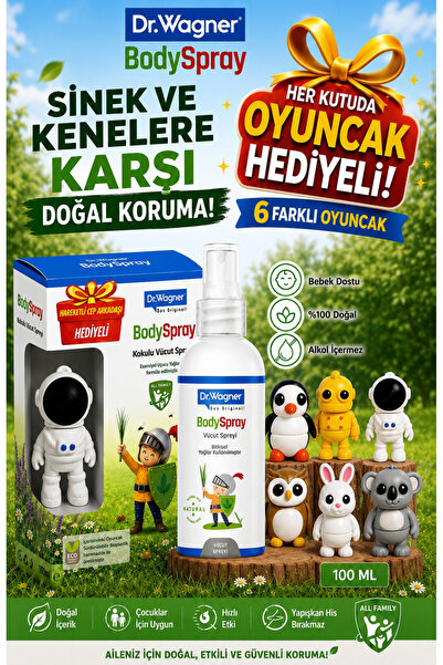 Dr Wagner Sivrisinek Ve Kene Kovucu Sprey, %100 Doğal Yağlardan, Bebek Ve Çoc...