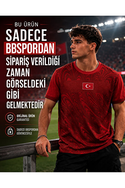 BB Spor Milli Takım Dünya Kupası Özel Kırmızı Futbol Taraftar Forması Unisex