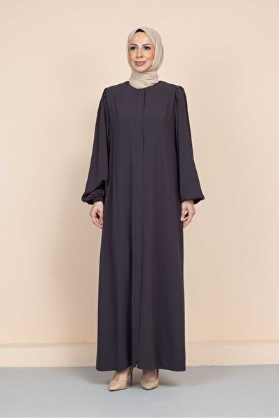 gülmedine Medina Silk Balloon Sleeve Mevlana Ferace Abaya
