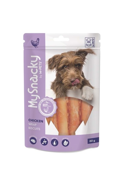 M-PETS MY SNACKY CHICKEN WRAP BISCUITS KÖPEK ÖDÜLÜ 80GR