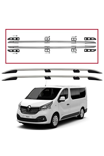 Niken Renault trafic tavan çıtası port bagaj taşıyıcı uzun gri 2015+