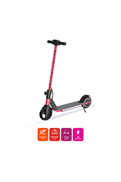 Corby CS50 Elektrikli Çocuk Scooter Kırmızı