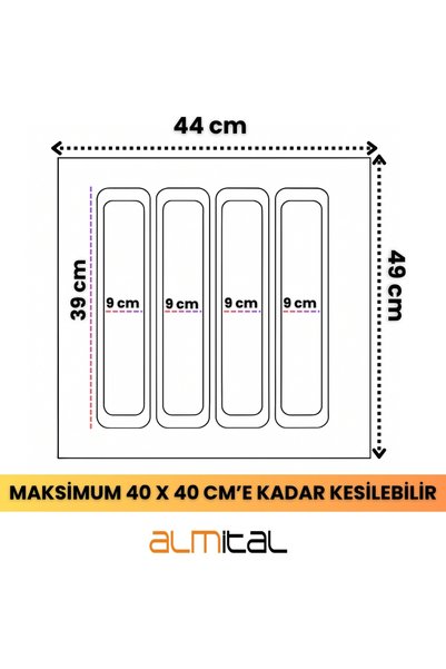 almital mobilya aksesuarları furniture accessories 44X49 Micro Embossed Patterned Anthracite Steel Plate Width 40 Can Be Cut up to Length 40 cm