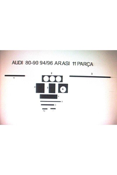 Demircioğlu Oto Aksesuar Marketi Audi 80 / 100 1994-1996 11 piece torpedo tri...