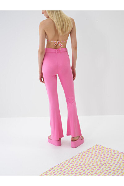 Xint Kadın Pembe Doğal Dökümlü Regular Fit Pantolon
