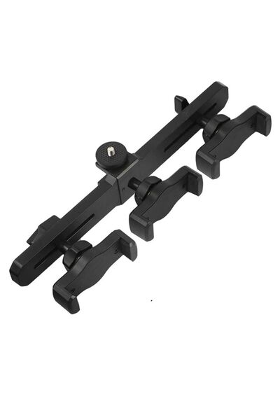 Choice1 three phone clip Smartphone Tablet Mount Double Clip Tripod Adjustabl...