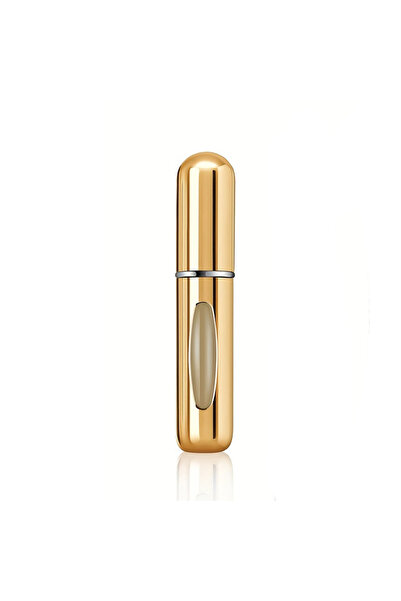 choice2 بخاخ عطر معدني ذهبي صغير قابل لإعادة التعبئة سعة 5 مل، بخاخ عطر للسفر...