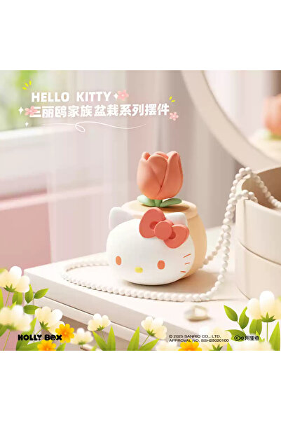Choice6 Hello Kitty Sanrio Potted Plant Series Ornament Blind Box Cute Girl C...