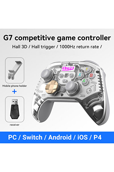 Choice1 G7-2.4G -White New G7 Wireless Mobile Game Controller, Hall Joystick,...